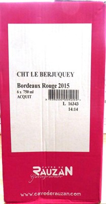 Lot 2005 - Chateau Berjuquey 2015, Bordeaux (x12) (twelve bottles)
