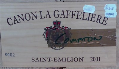 Lot 2011 - Chateau Canon-la-Gaffeliere 2001, St Emilion, owc (twelve bottles)