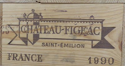 Lot 2016 - Chateau Figeac 1990, Saint-Emilion Grand Cru, owc (twelve bottles)   Removed from the Wine...