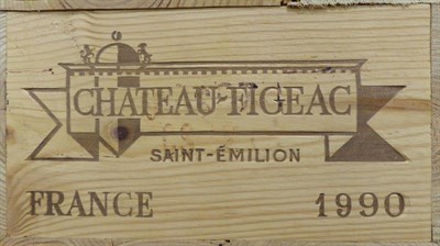 Lot 2018 - Chateau Figeac 1990, Saint-Emilion Grand Cru, owc (twelve bottles)  Removed from the Wine...