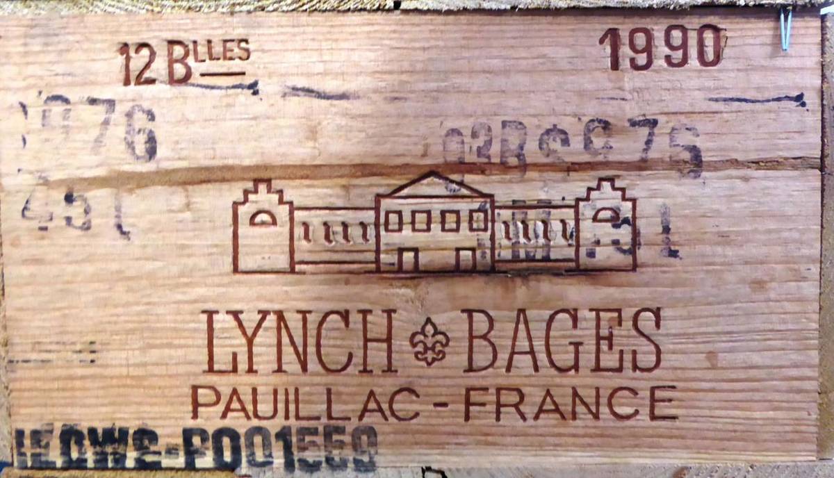 Lot 2040 - Chateau Lynch-Bages 1990, Pauillac, owc (twelve bottles)   Removed from the Wine Society 13th...