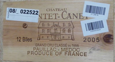 Lot 2053 - Chateau Pontet-Canet 2005, Pauillac, owc (twelve bottles)