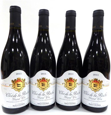 Lot 2073 - Domaine Hubert Lignier Clos de la Roche Grand Cru, Cote de Nuits (x4) (four bottles)