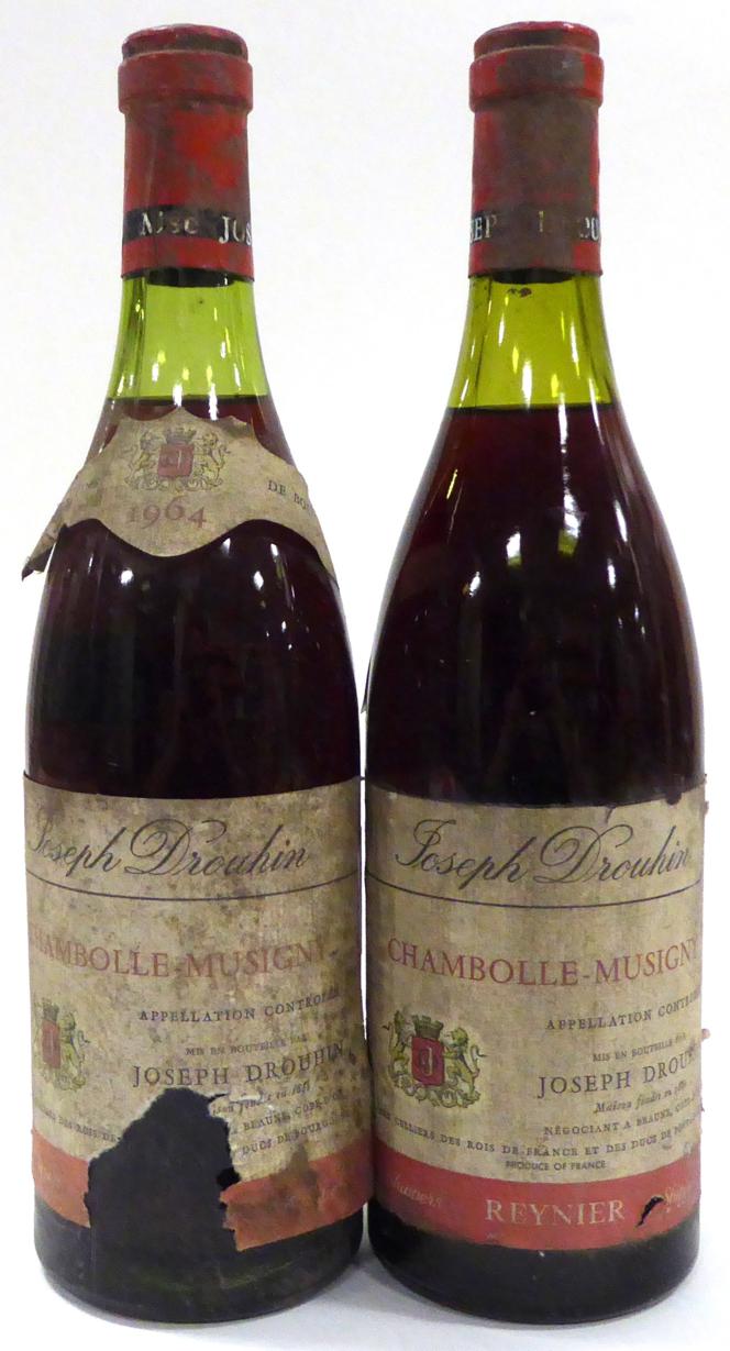 Lot 2082 - Joseph Drouhin Chambolle-Musigny 1964, Cote de Nuits (x2) (two bottles)