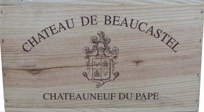 Lot 2093 - Chateau de Beaucastel Chateauneuf-du-Pape 2001, Rhone, half case, owc (six bottles)