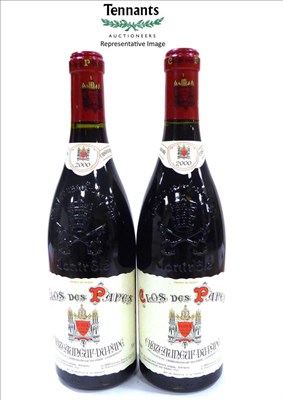 Lot 2097 - Clos des Papes Chateauneuf-du-Pape 2000, Rhone, half case, oc (six bottles)