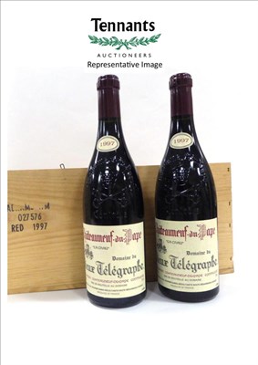 Lot 2108 - Domaine du Vieux Telegraphe Chateauneuf-du-Pape La Crau 1997, Rhone (x8), owc (eight bottles)