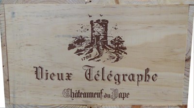 Lot 2109 - Domaine du Vieux Telegraphe Chateauneuf-du-Pape La Crau 2001, Rhone, half case, owc (six bottles)