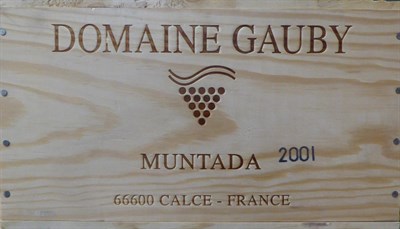 Lot 2111 - Domaine Gauby Cotes du Roussillon Villages Muntada 2001, half case, owc (six bottles)