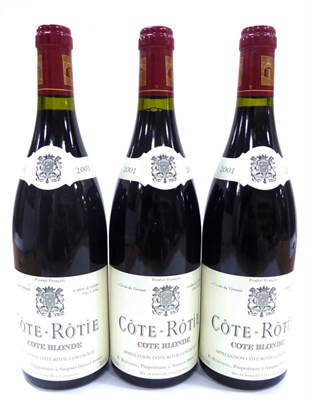 Lot 2116 - Domaine Rene Rostaing Cote Rotie - Cote Blonde 2001, Rhone (x3) (three bottles)