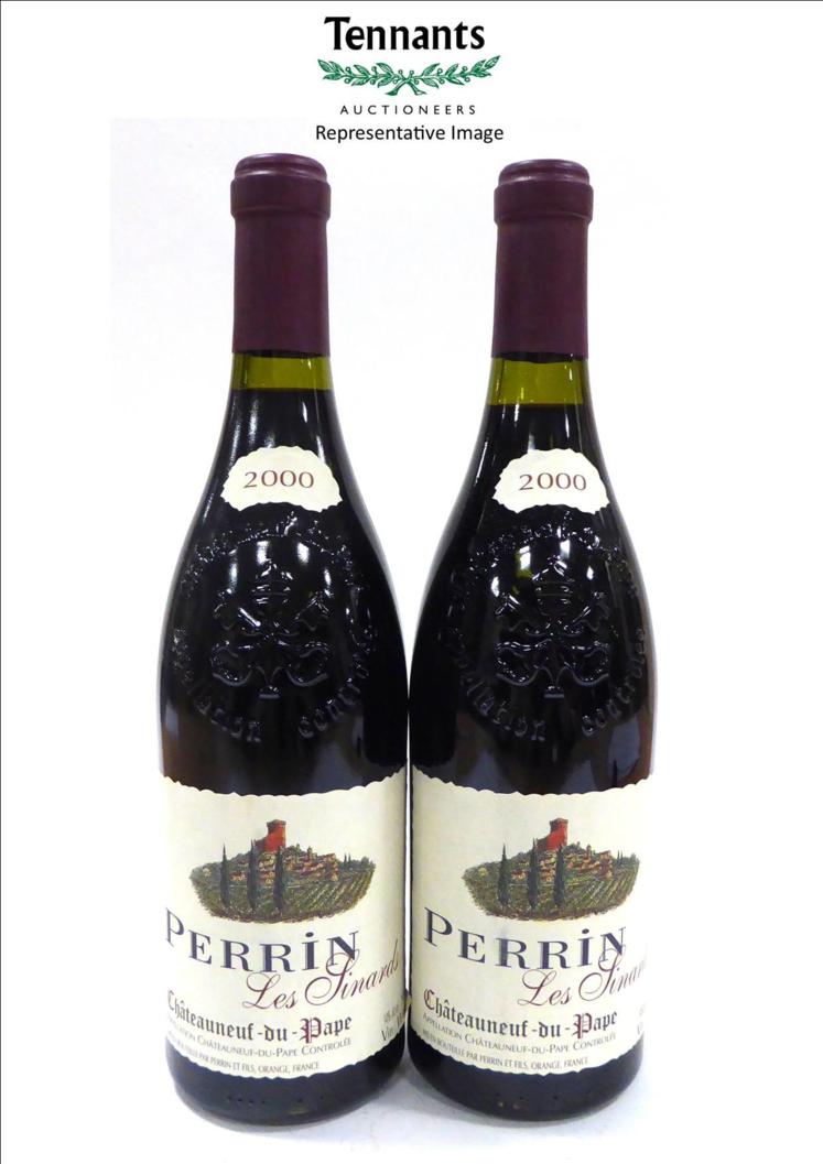 Lot 2118 - Famille Perrin Chateauneuf-du-Pape Les Sinards 2000, Rhone (x6) (six bottles)