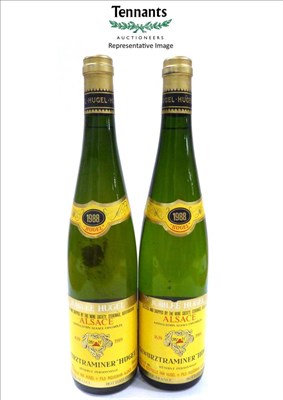 Lot 2119 - Hugel & Fils Gewurztraminer Jubilee 1988, Alsace (x12) (twelve bottles)   Removed from the Wine...