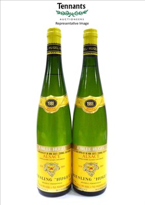 Lot 2121 - Hugel & Fils Riesling Jubilee 1988, Alsace (x12) (twelve bottles)   Removed from the Wine...