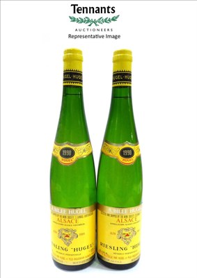 Lot 2124 - Hugel & Fils Riesling Jubilee 1990, Alsace (x12) (twelve bottles)   Removed from the Wine...
