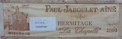 Lot 2143 - Paul Jaboulet Aine Hermitage La Chapelle 2000, Rhone, half case, owc