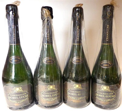 Lot 2147 - Borel-Lucas Blanc de Blancs Grand Cru 2002, vintage champagne (x4) (four bottles)