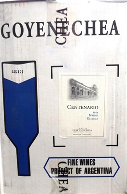Lot 2180 - Goyenechea Malbec Reserva Centenario 2014, Mendoza Argentina (x12) (twelve bottles)