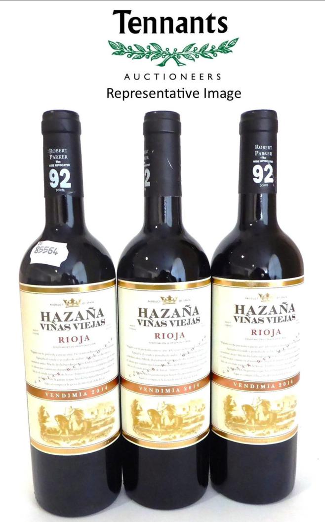 Lot 2191 - Hazana Rioja Crianza 2014 VV (x12) (twelve bottles) 92 Robert Parker Points