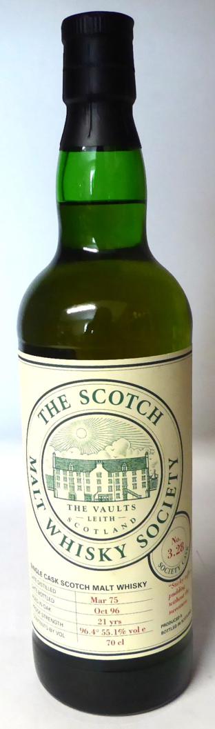 Lot 2243 - Bowmore The Scotch Malt Whisky Society (SMWS) 3.28, distilled 1975, bottled 1996, 70cl, 55.1%