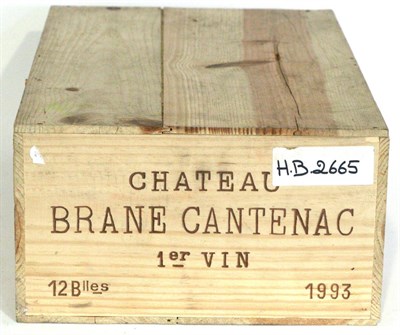 Lot 2006 - Chateau Brane-Cantenac 1993, Margaux, owc (twelve bottles)
