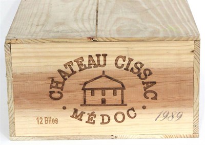 Lot 2010 - Chateau Cissac 1989, Haut-Medoc, owc (twelve bottles)
