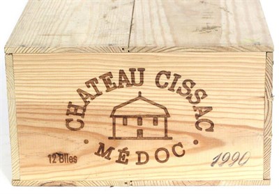 Lot 2011 - Chateau Cissac 1990, Haut-Medoc, owc (twelve bottles)