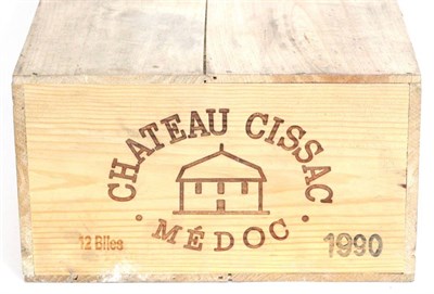 Lot 2012 - Chateau Cissac 1990, Haut-Medoc, owc (twelve bottles)