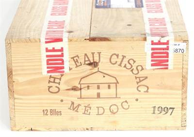 Lot 2016 - Chateau Cissac 1997, Haut-Medoc, owc (twelve bottles)