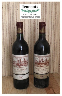 Lot 2020 - Chateau Cos d'Estournel 1989, St Estephe (x10) (ten bottles) U: into neck