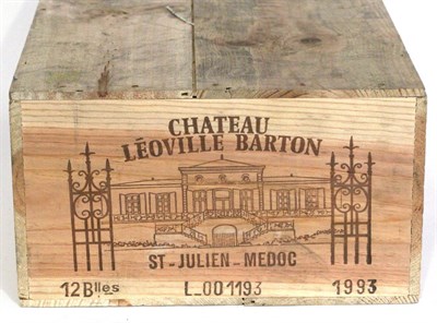 Lot 2052 - Chateau Leoville Barton 1993, St Julien, owc (twelve bottles)