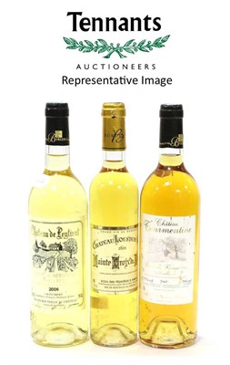 Lot 2059 - Chateau Lousteau Vieil, Sainte-Croix-du-Mont 2005, half bottle (x3); Chateau Tourmentine Blanc 2007