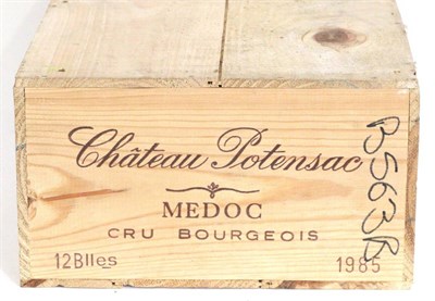 Lot 2080 - Chateau Potensac 1985, Medoc, owc (twelve bottles)