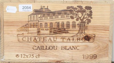 Lot 2084 - Chateau Talbot 1999, St Julien, owc (twelve bottles)