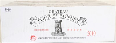 Lot 2085 - Chateau Tour St Bonnet 2010, Medoc Cru Bourgeois (x12) (twelve bottles)