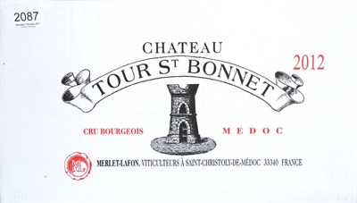 Lot 2087 - Chateau Tour St Bonnet 2012, Medoc Cru Bourgeois, magnum (x6) (six magnums)