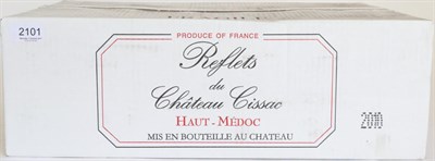 Lot 2101 - Reflets du Chateau Cissac 2010, Haut Medoc (x12) (twelve bottles)