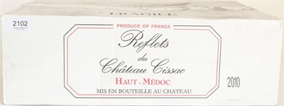 Lot 2102 - Reflets du Chateau Cissac 2010, Haut Medoc (x12) (twelve bottles)