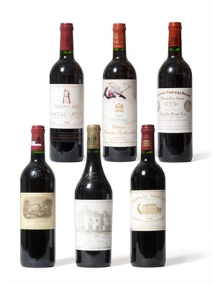 Lot 2104 - 1996 First Growth Claret Horizontal Comprising A Bottle Each Of : Chateau Lafite Rothschild Chateau