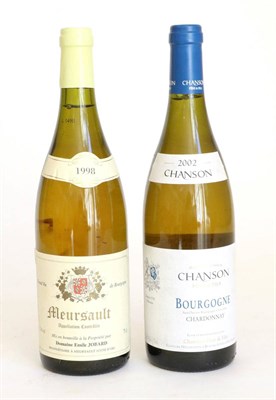 Lot 2120 - Meursault Les Tillets 1998, Domaine Emile Jobard (x10); Bourgogne Chardonnay 2002, Chanson Pere...