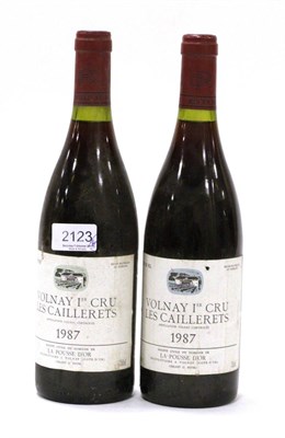 Lot 2123 - Volnay Premier Cru Les Caillerets Gerant G Potel 1987 (x2) (two bottles) U: 1.5cm