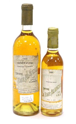 Lot 2132 - Chateau La Tour Blanche 1960 & 1989, Sauternes (two bottles) U: 1989 is a half bottle