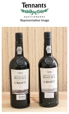 Lot 2191 - Croft Quinta da Roeda 1995 (x5) & 1997 (x2), vintage port (seven bottles)