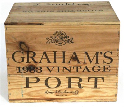 Lot 2197 - Graham 1983, vintage port, owc (twelve bottles)