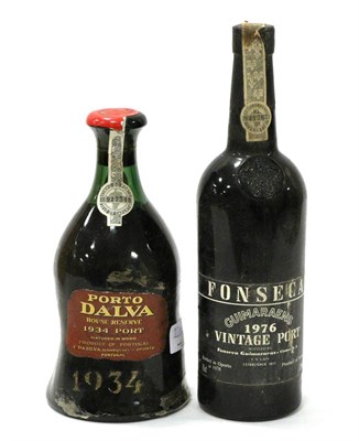 Lot 2204 - Porto Dalva 1934 House Reserve Port; Fonseca Guimaraens 1976, vintage port (two bottles)