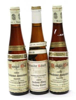 Lot 2217 - Weingut Geil - Eimsheim Eimsheimer Sonnenhang Trockenbeerenauslese 1986, half bottle (x2);...