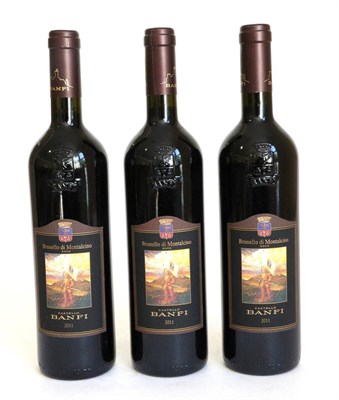 Lot 2223 - Brunello di Montalcino 2011, Castello Banfi (x3) (three bottles)