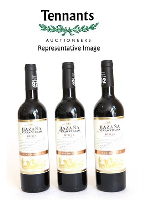 Lot 2237 - Hazana Rioja Crianza Vielle Vinges 2014 (x12) (twelve bottles) U: Robert Parker 92 points