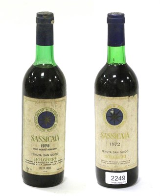 Lot 2249 - Tenuta San Guido Sassicaia Bolgheri 1972 & 1978