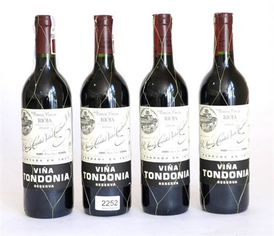 Lot 2252 - Vina Tondonia Rioja Reserva 2004 (x4) (four bottles)