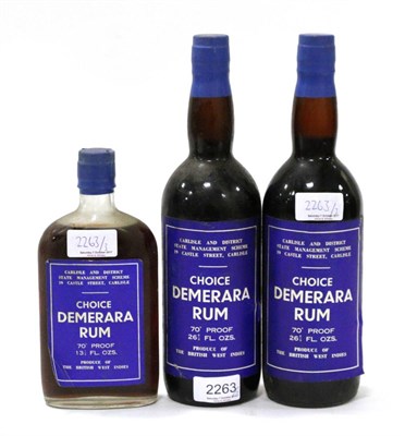 Lot 2263 - Choice Demerara Rum Carlisle & District State Management Scheme Bottling, 26 2/3 fl ozs, 70...